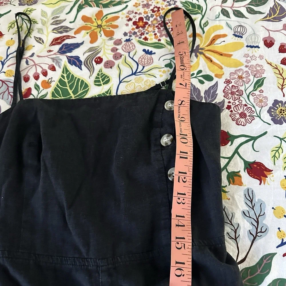 Urban Outfitters Jumpsuit Womens Size 6‎ Black One Piece Linen blend?